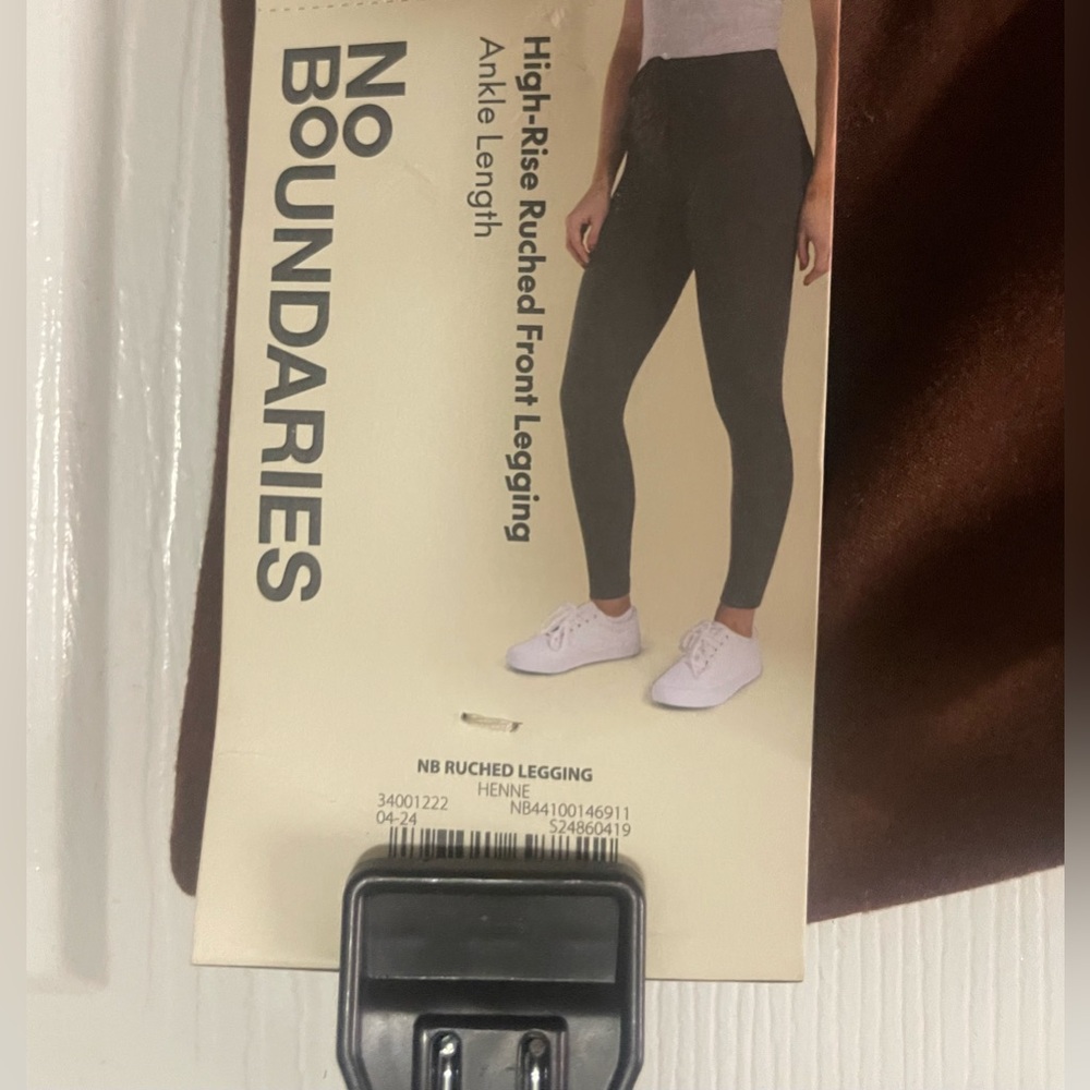 🔴 3/$12 Brown High-Waisted Runched Leggings! NWT! Size XXS/XS - Picture 2 of 5